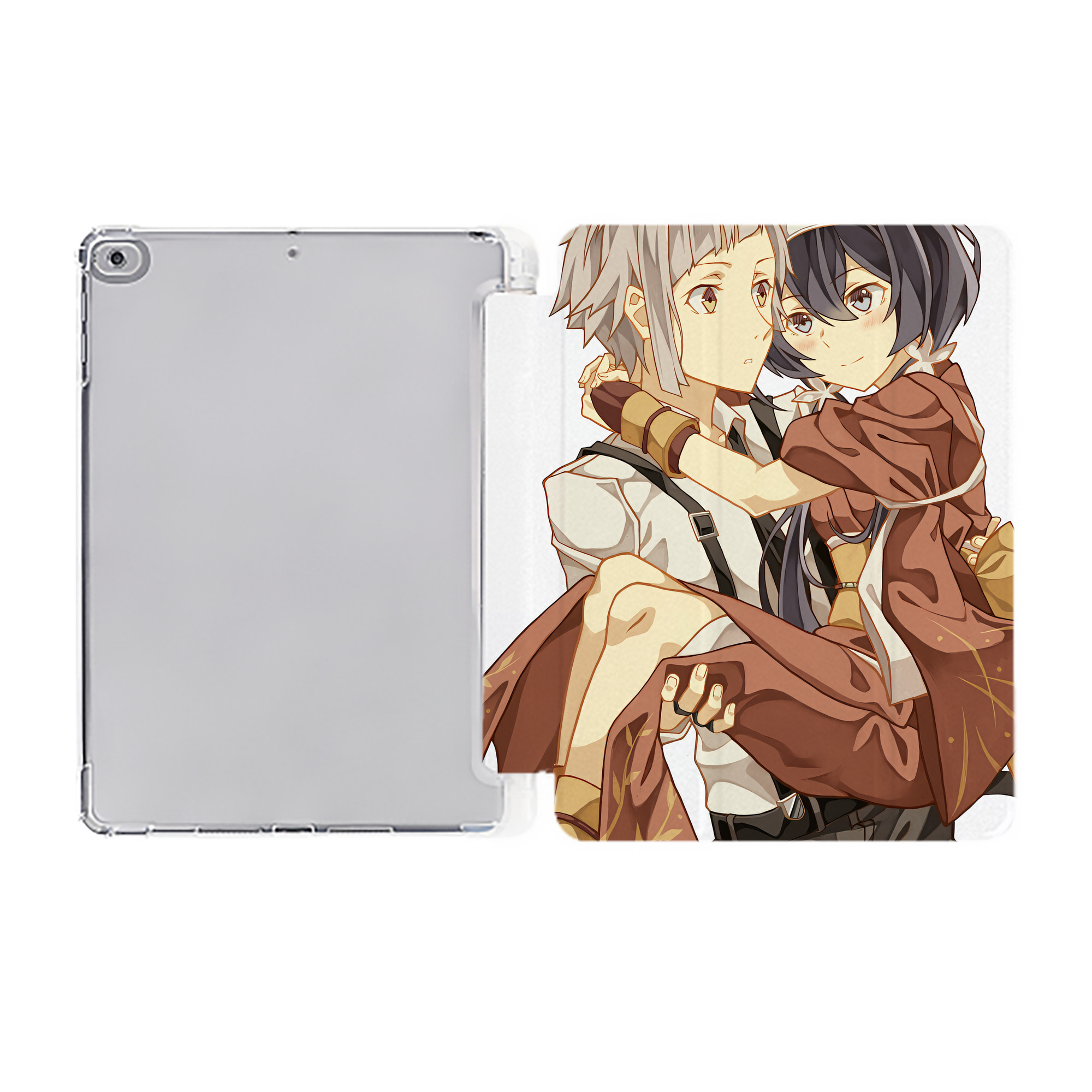 （画像用） 文豪ストレイドッグス Bungo Stray Dogs IPad ケース ペン収納付き 三つ折りスタンド PUレザー×シリコン 対応機種9.5/10.5/10.9インチ
